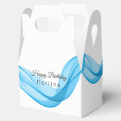 Ballotins Bleu Écharpe Anniversaire ou Mariage Favor Box (Ouvert)