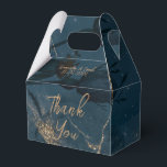 Ballotins Bleu élégant et or<br><div class="desc">Jolies fleurs et volutes dorées sur fond bleu foncé. Personnalisez le texte en quelques clics.</div>