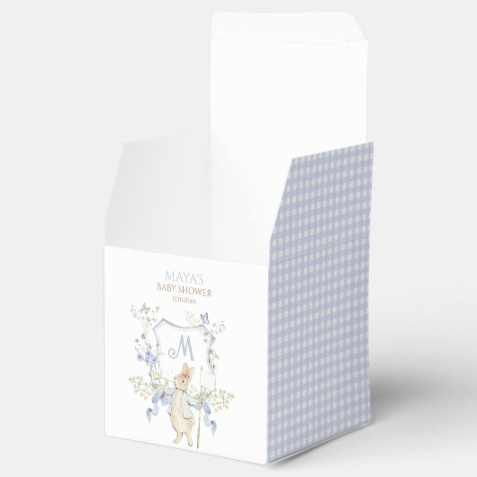 Ballotins Bleu En vichy Peter le Baby shower Rabbit MUTED BL (Ouvert)