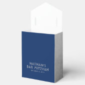 Ballotins Bleu et Argent Bar Mitzvah Merci moderne (Ouvert)