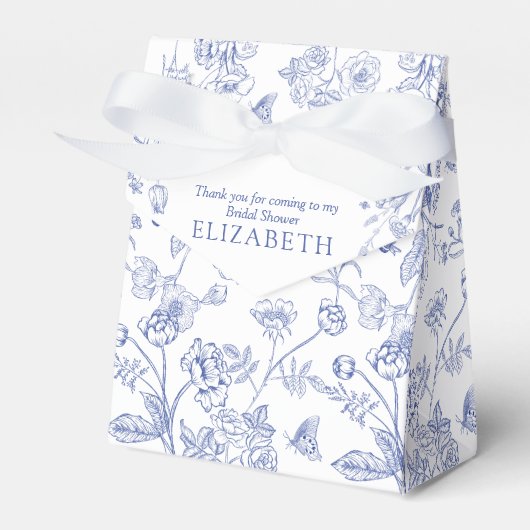 Ballotins Bleu et Blanc de Mariée Victorien Shower (Verso)