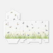 Ballotins Bleu et Crème Papillons Charming Garden Scene (Déplié)