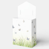 Ballotins Bleu et Crème Papillons Charming Garden Scene (Ouvert)