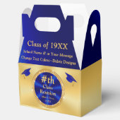 Ballotins Bleu et or, Unique, Classe Faveurs Réunion, Boîtes (Ouvert)