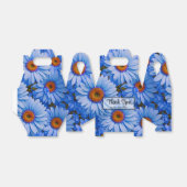 Ballotins Bleu floral bleu tournesol bleu marguerites motif (Déplié)