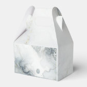 Ballotins Bleu Gris & Or Mariage à la Plage Aquarelle (Arrière)