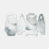 Ballotins Bleu Gris & Or Mariage à la Plage Aquarelle (Déplié)