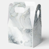 Ballotins Bleu Gris & Or Mariage à la Plage Aquarelle (Ouvert)