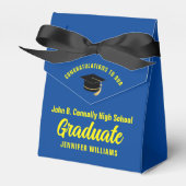 Ballotins Bleu Jaune Graduate Custom 2025 Graduation Party (Verso)