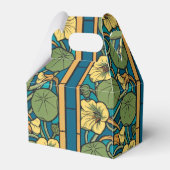 Ballotins Bleu jaune Nasturtium Fleur Nouveau Motif (Arrière)