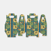 Ballotins Bleu jaune Nasturtium Fleur Nouveau Motif (Déplié)