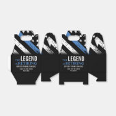 Ballotins Bleu Léger Drapeau Police Parti de retraite (Déplié)