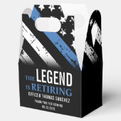 Ballotins Bleu Léger Drapeau Police Parti de retraite (Ouvert)