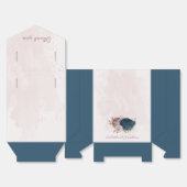 Ballotins bleu marine rose mariage (Déplié)