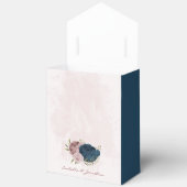 Ballotins bleu marine rose mariage (Ouvrir)