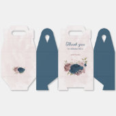 Ballotins bleu marine rose mariage (Déplié)