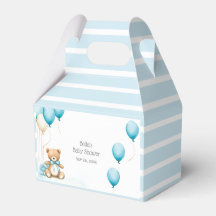 Bleu mignon Baby shower de ballon d'ours