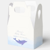 Ballotins Bleu minimaliste Boho Ocean Dolphin Baby shower (Ouvrir)