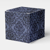 Ballotins Bleu minuit Damask vintage grunge (Verso)