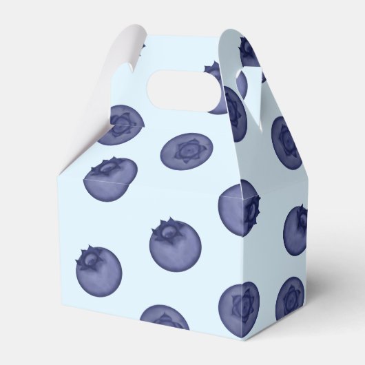 Ballotins Bleu naturel. Bleuets mûrs sur bleu (Verso)