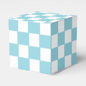 Ballotins Bleu Œuf de Robin avec Motif Carré Blanc Classique (Verso)