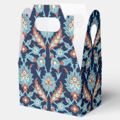 Ballotins Bleu Orange Blanc Turc Oriental Floral (Ouvert)