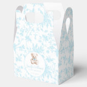 Ballotins Bleu ours en peluche bébé garçon douche ballotin (Ouvert)