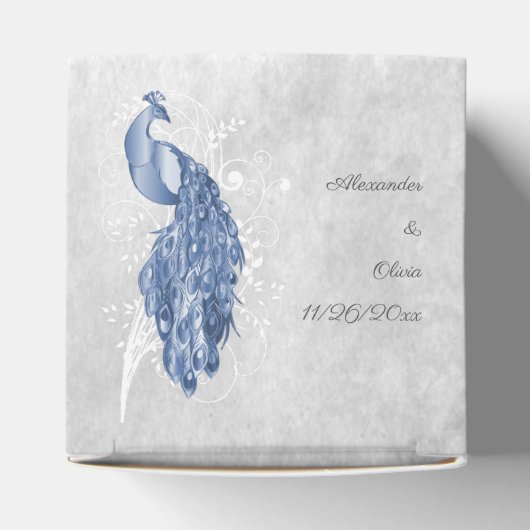 Ballotins Bleu Peacock Mariage Favor Box (Haut)