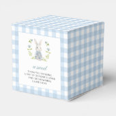 Ballotins Bleu Petit Lapin Printemps Bébé Garçon Douche Merc (Arrière)