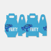 Ballotins Bleu Poison Dart Frog boîte cadeau (Déplié)