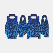 Ballotins Bleu Poison grenouille Motif boîte cadeau (Déplié)