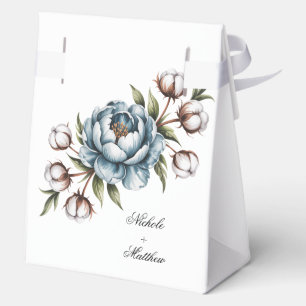 Ballotins Bleu Poussiéreux et Fête de Mariage en Coton
