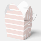 Ballotins Bleu rayé rose blanc rayures horizontales chic (Ouvert)