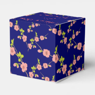 Ballotins Bleu rose asiatique orchidée boîte de mariage fleu