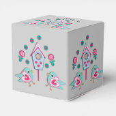 Ballotins Bleu rose mignon Chic Birds et Bird House (Arrière)