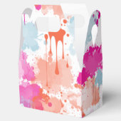 Ballotins Bleu rose orange Abstrait Peinture (Ouvert)