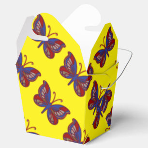Ballotins Bleu Rouge Bleu Papillon-Jaune Sortir Ballotin