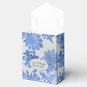 Ballotins Bleu Royal et Fleurs Argentées (Ouvert)