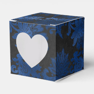 Ballotins Bleu Royal, Noir et Damassé Argenté