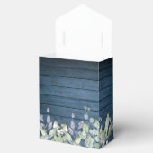 Ballotins Bleu Rustique Chaîne Lumières Verdure Mariage de f (Ouvert)