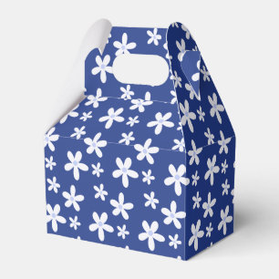 Ballotins Bleu simple Blanc Floral Daisy Motif mignonne