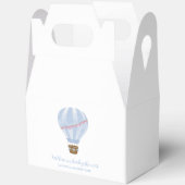 Ballotins Bleu Simple Hot Air Balloon Baby shower garçon (Ouvrir)