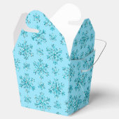 Ballotins Bleu Snowflakes-PARTY FAVOR BOXES, sortir (Ouvert)
