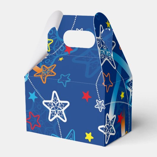 Ballotins Bleu Tir Stars Motif Ballotin (Arrière)