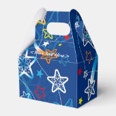 Ballotins Bleu Tir Stars Motif Ballotin (Verso)