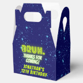 Ballotins Bleu Vert néon brillant Bruh Merci garçons Anniver (Ouvert)