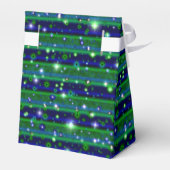 Ballotins Bleu vert rayures avec étoiles et Raindrops (Arrière)