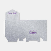 Ballotins Bling it On Silver Sparkles Purple Sweet 16 (Déplié)