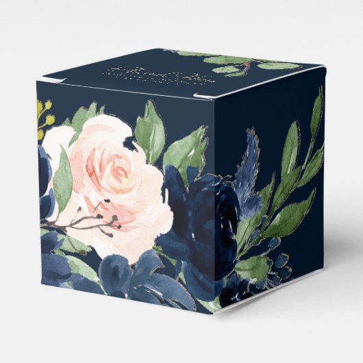 Ballotins Blooms Chics | Dark Romantic Navy Bleu et Blush (Verso)