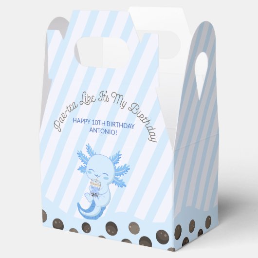 Ballotins Blue Axolotl Bubble Boba Thé Par Thé Garçons Anniv (Ouvert)